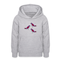 Teenager Hoodie - Drei Amseln - Hellgrau meliert