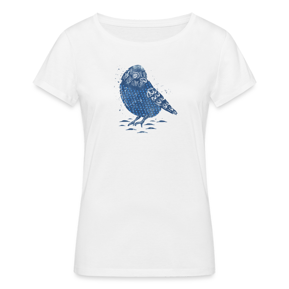 Frauen Bio-T-Shirt - “Wintermeise” - weiß