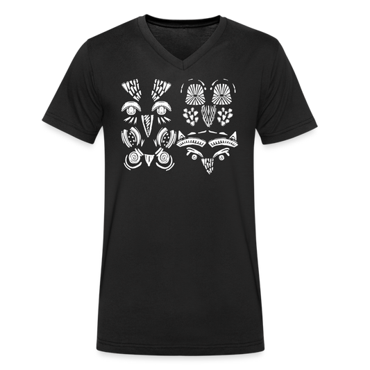Männer Bio-T-Shirt - “Alle meine Eulen” - Schwarz