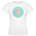 Frauen T-Shirt - “Vintage-Sonne” - weiß