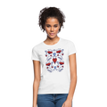 Frauen T-Shirt - "Folklore Mohn" - weiß